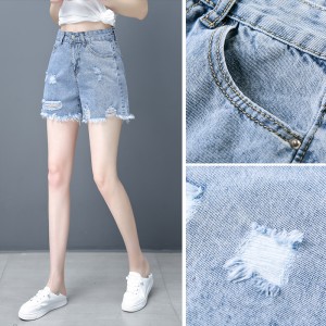 Fashion denim shorts factory customization