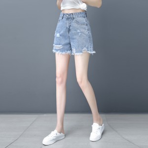 Fashion denim shorts factory customization