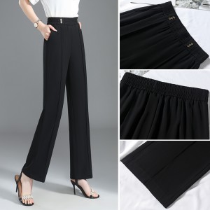 Lady’s pants straight wide-leg pants