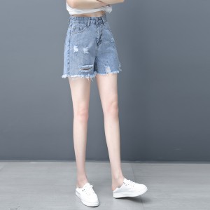 Fashion denim shorts factory customization