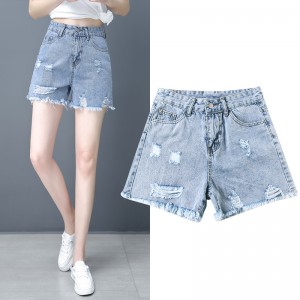 Fashion denim shorts factory customization