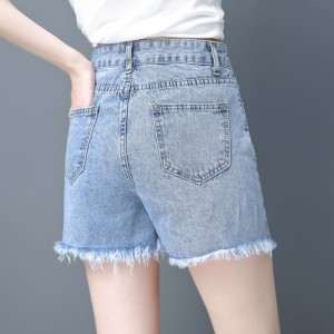 Fashion denim shorts factory customization