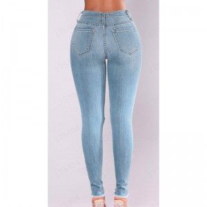 Jeans factory customization, high elasticity skinny jeans trousers women’s pants