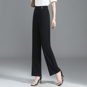 Lady’s pants straight wide-leg pants