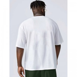 Foreign trade men’s T-shirt, summer short-sleeved solid color loose T-shirt