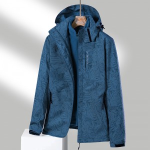 Three-in-one outdoor jacket for men and women with the same style