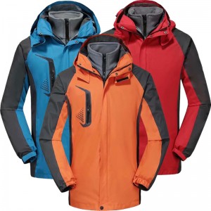 Factory customized jacket, three-in-one thickened outdoor mountaineering suit, the same style for men and women